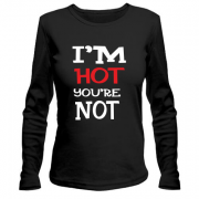 Лонгслів I`m hot you are not